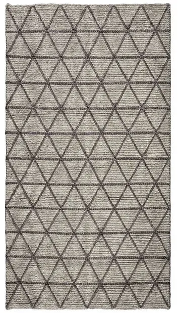 pad Webteppich Volt 140 x 200 cm Mischgewebe Grau