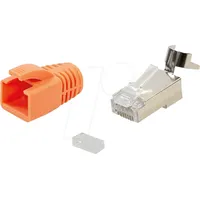 Logilink MP0078 Drahtverbinder RJ45 Orange, Silber