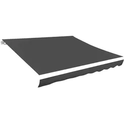 vidaXL Markisenbespannung Canvas Anthrazit 300x250 cm