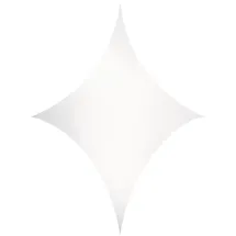 Wentex Stretch Shape Diamond Groß Weiß 2,5 m (B) – 3,75 m (H)
