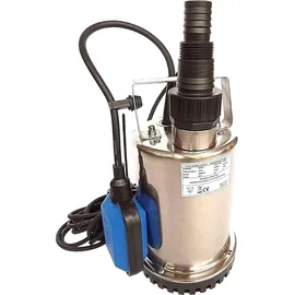 chm GmbH® Flachsaugpumpe Edelstahl 750 Watt Kellerpumpe, Tauchpumpe, Poolpumpe