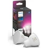 Philips Hue LED Lampe GU10 2er Set 350lm White Color Amb.