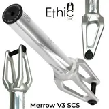 Ethic DTC Merrow V3 Stunt-Scooter Gabel SCS 187g Raw Silber
