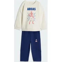 adidas MARVEL SPIDER-MAN Trainingsanzug Off White/Dark Blue 92