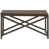 vidaXL Gartenbank 80 cm Poly Rattan Braun