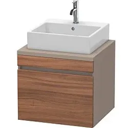 Duravit DuraStyle Waschtisch-Unterschrank DS531007943 60 x 54,8 cm, nussbaum natur/basalt matt, für Konsole, 1 Auszug
