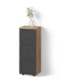 livinity® Midischrank Ronco, Anthrazit Honigeiche, Holzwerkstoff, 3 Fächer, Badezimmer, Badezimmerschränke, Midischränke