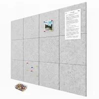 Relaxdays Filzpinnwand 30 x 30 cm Grau