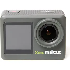 NILOX Xmic Action-Kamera mit Drahtlosem Mikrofon Schwarz/Grau