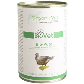 organicVet BioVet Bio-Pute mit Bio-Reis 6 x 400 g
