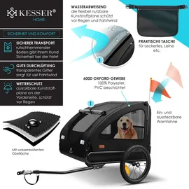 Kesser Boxer 2-in-1 Hundebuggy schwarz