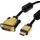 Roline DVI-HDMI Kabel 7,5 m Gold/Schwarz