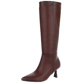 Ital-Design High Heel in Weinrot | Gr.: 37
