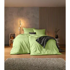 Estella Bettwäsche Valetta, Mako-Satin, 2 teilig, grün