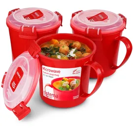 Sistema Frischhaltedose rot 656 ml 3-teiliges Set