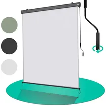 Strattore Windschutz Ausziehbare Senkrechtmarkise 140 x 250 cm Hellgrau Polyester