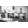 Vladon Wandgarderobe Carlton 209 x 193 x 35 cm Anthrazit matt/Beton Oxid Optik
