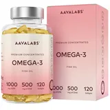 Omega 3 Kapseln Hochdosiert 2000mg Omega 3 Öl 1000mg EPA + 500mg DHA pro Tagesdosis (2 Premium Omega 3 Fischöl Kapseln) - Omega-3-Fettsäuren Kapseln - 120 Kapseln Fischöl Omega 3 Hochdosiert 60 Tage