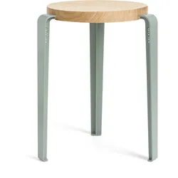 TipToe - LOU Hocker, Eiche natur / eukalyptus grau