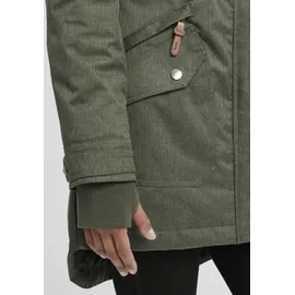 Oxmo OXBella Damen Parka Übergangsmantel Lange Jacke mit Kapuze Pattentaschen Regular fit, - M