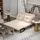 Homcom Schlafsofa - 102L x 73B x 81H cm-Beige - Gr.: onesize