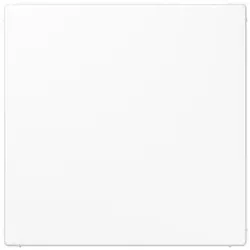 Jung LS994BWW Blind-Abdeckung (gerastet), Thermoplast, Serie LS, alpinweiß