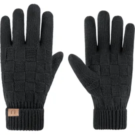 Normani Merino Handschuhe mit Design grau