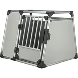Trixie Transportbox Aluminium L-XL 94x88x75cm silber/hellgrau