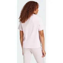 adidas Essentials 3-Streifen Cotton T-Shirt Clear Pink / White 2XL