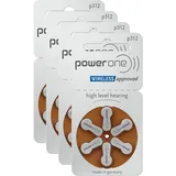 4x VARTA PowerOne 6er Blister Hörgerätebatterien Knopfzelle Typ 312 PR 41 P312 A