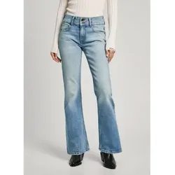 Pepe Jeans für Damen. PL204878PG0 Blaue Schlaghosen (27/30), Lässig, Baumwolle, Denim, Nachhaltig