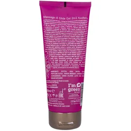 Hot Shiatsu Massage- & Glide Gel 2in1 Raspberry Scent 200 ml