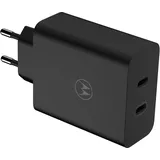 Motorola TurboPower 125W Duo Charger Universal Schwarz GaN