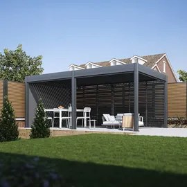 BellaVista Oasis 3,6 x 6 m inkl. 4 Seitenteile Anthrazit