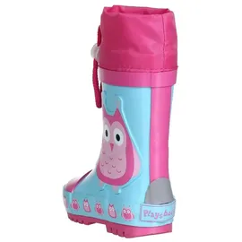 Playshoes Gummistiefel Eulen Türkis 21