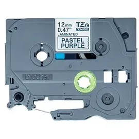 Brother TZe-MQF31 P-touch Schriftband (laminiert), schwarz auf pastelllila, 4m