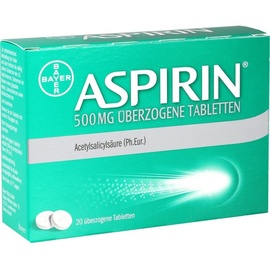 BAYER ASPIRIN 500 mg überzogene Tabletten 20 St.