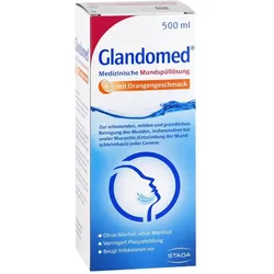 Glandomed Medizinische Mundspüllösung mit Orangengeschmack
