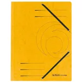 Herlitz Einschlagmappe mit Gummizug A4 gelb