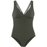 LASCANA Badeanzug, Damen oliv, Gr.40 Cup D,