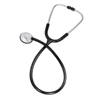MED-COMFORT Flachstethoskop, rund 09304 , 1 Stück, Schlauchfarbe: schwarz
