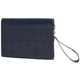 Ted Baker Clutch Crocey Croc Effect Envelope Pouch Navy