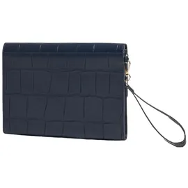 Ted Baker Clutch Crocey Croc Effect Envelope Pouch Navy