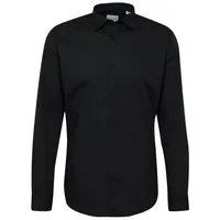 JACK & JONES Langarmhemd JJJOE (1-tlg) schwarz L