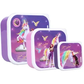 unicorn academy 3 in 1 Snackbox Fresh Bites, Lila