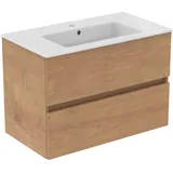 Ideal Standard Waschbeckenunterschrank 2 Auszüge 81,5 x 45 x 56,5 cm Eiche