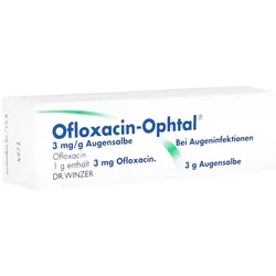 Ofloxacin-ophtal 3 mg/g Augensalbe 3 g