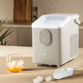 Berlinger Haus Eiswürfelmaschine - Kompakter Ice Maker Retro-Design mit 0,8L Wassertank & 120W - 12kg Eis in 24h, Eisherstellung, Weiss
