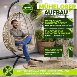 tillvex Hängesessel Taupe
