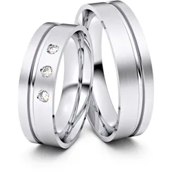 Partnerringe / Freundschaftsringe Mannheim 925er Silber - 8120